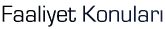Faaliyet Konular�